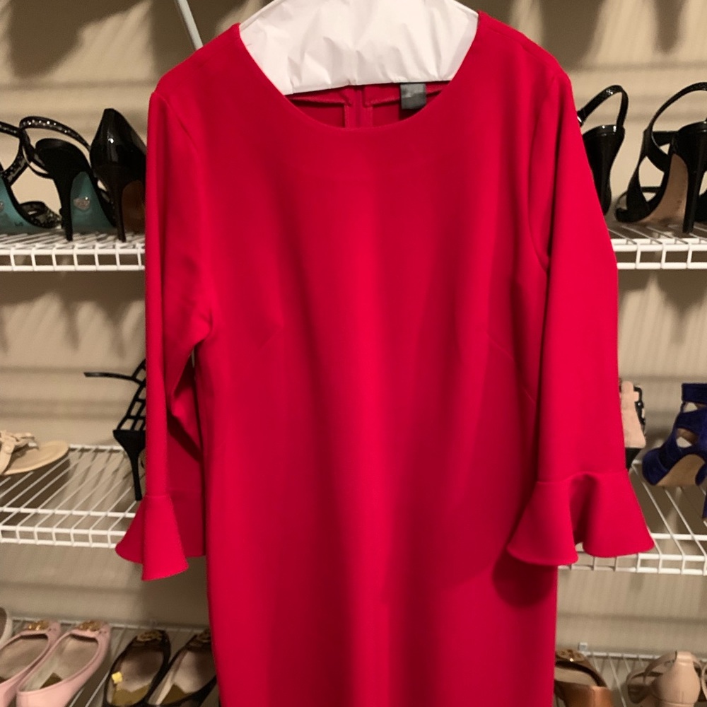 Ann Taylor Tailored Red Dress